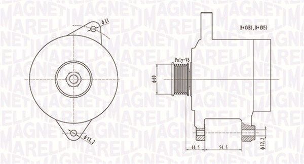 MAGNETI MARELLI Generaator 063731696010